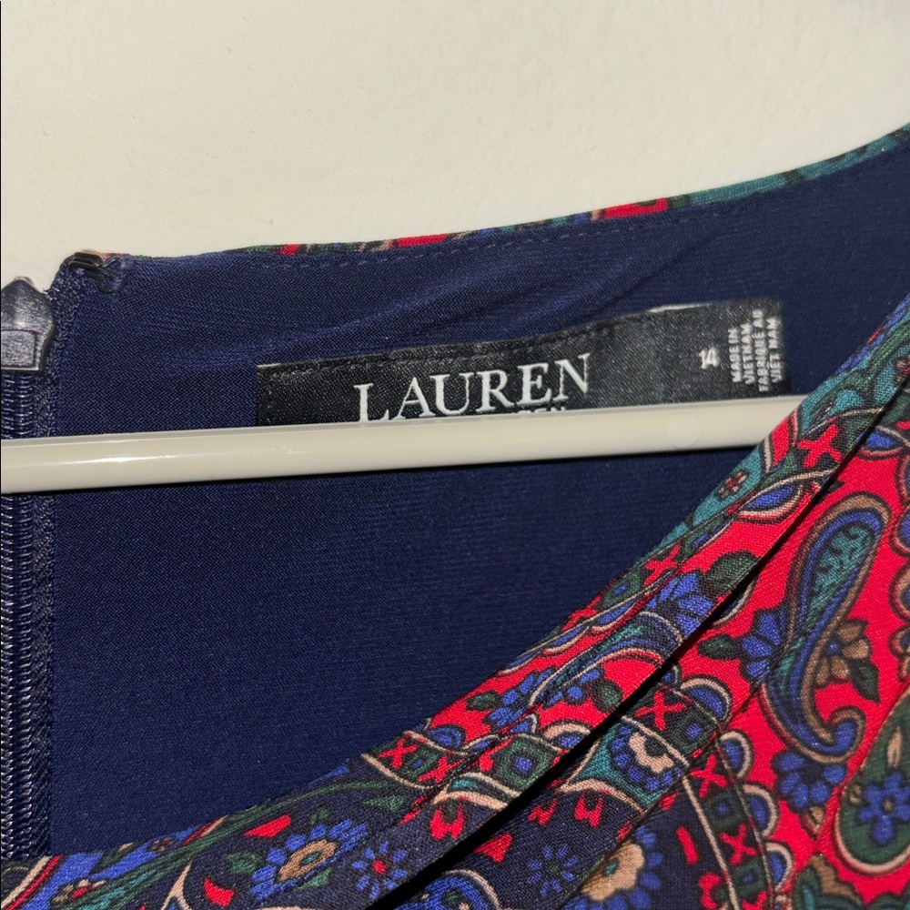 Ralph Lauren Paisley Long Sleeve Dress - Picture 2 of 7